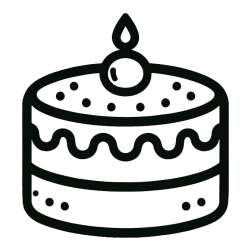 Cake Coloring Pages