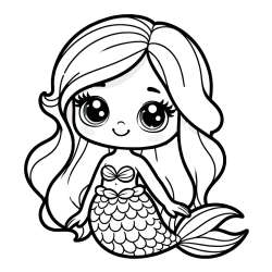 Coloring Pages of Mermaids