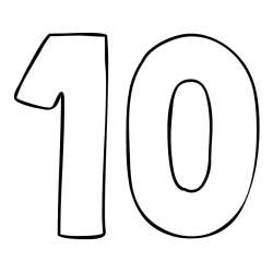 Coloring Pages of Numbers