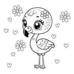 Flamingo Coloring Pages