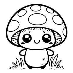 Mushroom Coloring Pages
