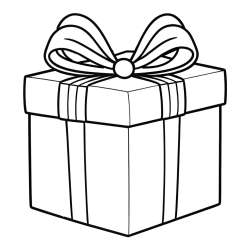 Present Box Coloring Pages