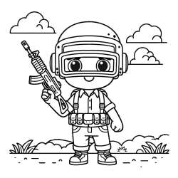 PUBG Coloring Pages