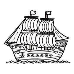 Ship Coloring Pages