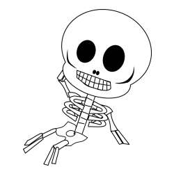 Skeleton Coloring Pages