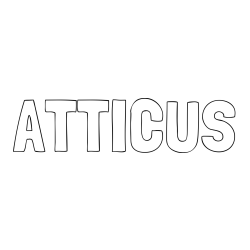 Online Created Coloring Page - ATTICUS Coloring Page