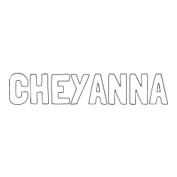 Online Created Coloring Page - CHEYANNA Coloring Page