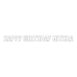 Online Created Coloring Page - HAPPY BIRTHDAY MITHRA Coloring Page