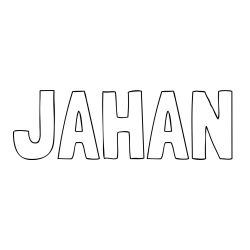 Online Created Coloring Page - JAHAN Coloring Page