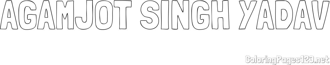 AGAMJOT SINGH YADAV Coloring Page