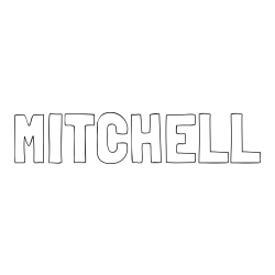 Online Created Coloring Page - MITCHELL Coloring Page