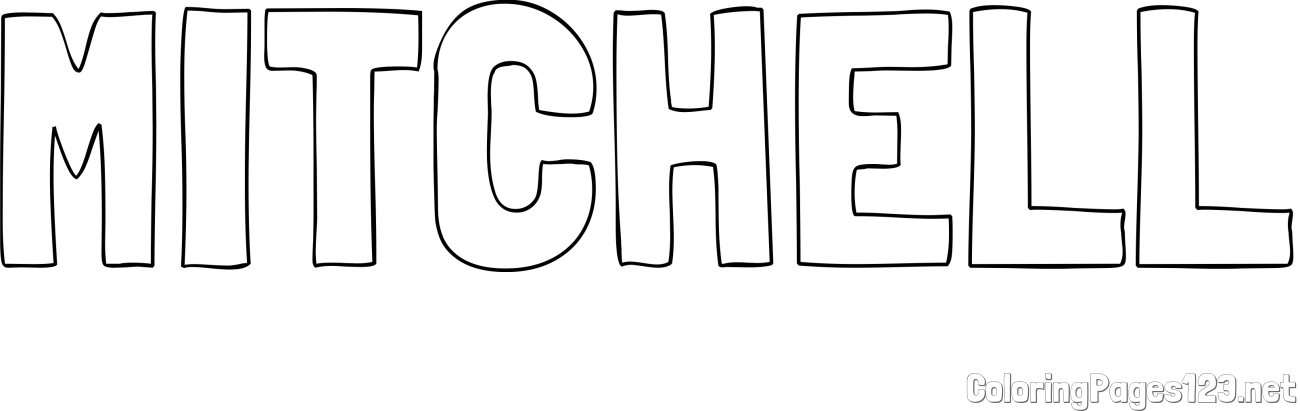 MITCHELL Coloring Page