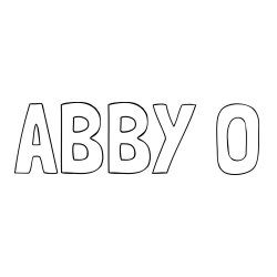 Online Created Coloring Page - ABBY O Coloring Page