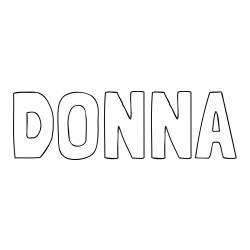 Online Created Coloring Page - DONNA Coloring Page