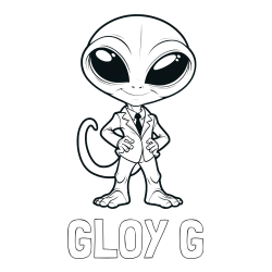 Online Created Coloring Page - GLOY G Coloring Page and Alien Coloring Page