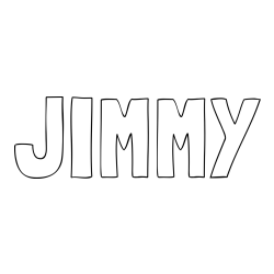 Online Created Coloring Page - JIMMY Coloring Page