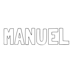 Online Created Coloring Page - MANUEL Coloring Page