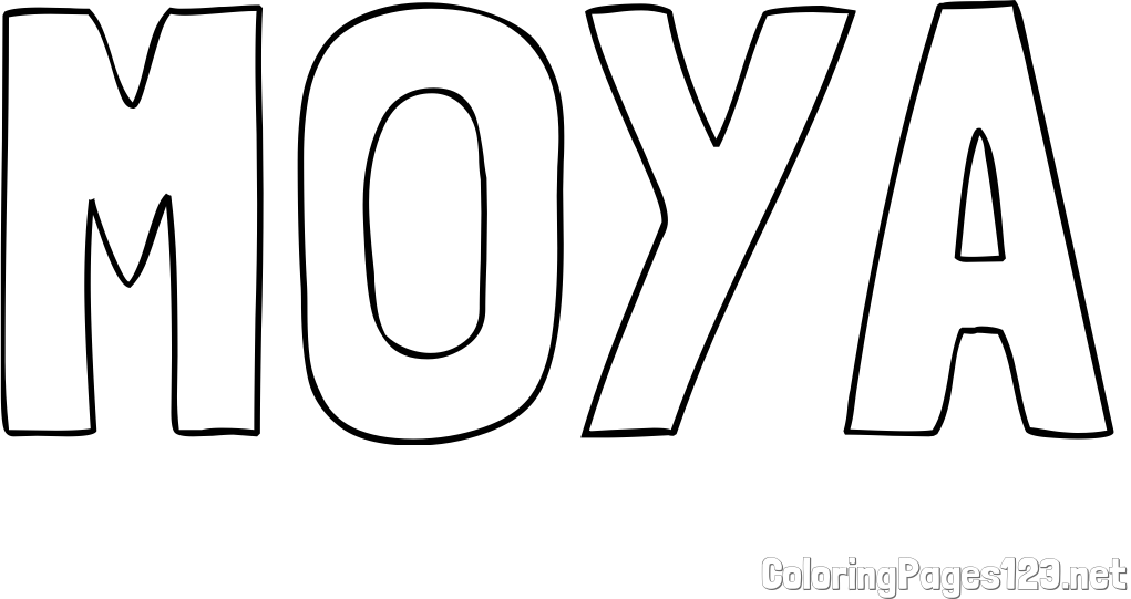 MOYA Coloring Page