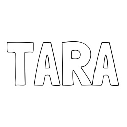 Online Created Coloring Page - TARA Coloring Page