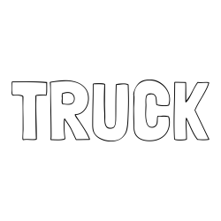 Online Created Coloring Page - TRUCK Coloring Page