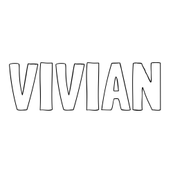 Online Created Coloring Page - VIVIAN Coloring Page