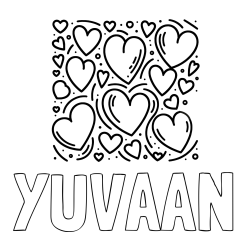 Online Created Coloring Page - YUVAAN Coloring Page and Free Printable Coloring Page of Hearts