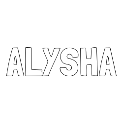 Online Created Coloring Page - ALYSHA Coloring Page
