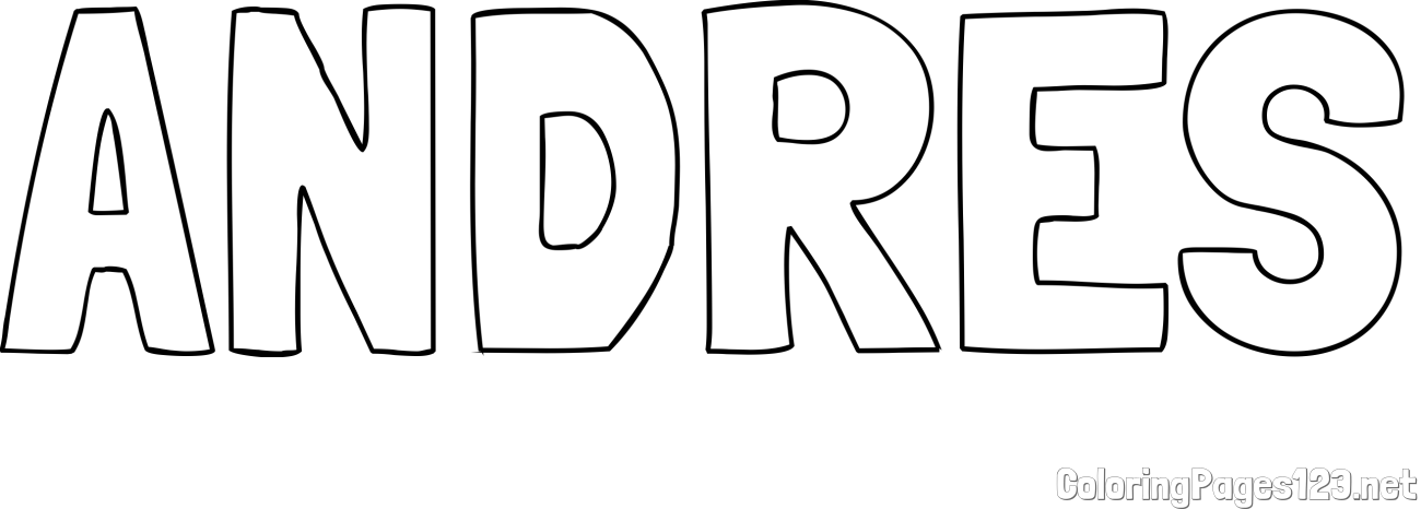 ANDRES Coloring Page