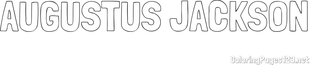 AUGUSTUS JACKSON Coloring Page