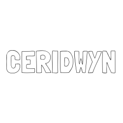 Online Created Coloring Page - CERIDWYN Coloring Page