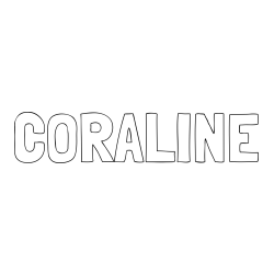 Online Created Coloring Page - CORALINE Coloring Page
