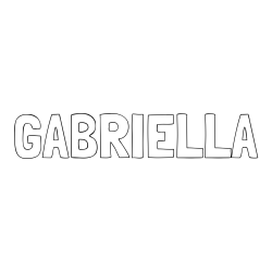 Online Created Coloring Page - GABRIELLA Coloring Page