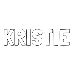 Online Created Coloring Page - KRISTIE Coloring Page
