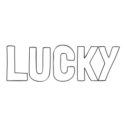 Online Created Coloring Page - LUCKY Coloring Page