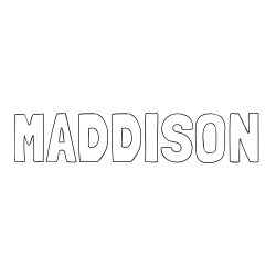 Online Created Coloring Page - MADDISON Coloring Page