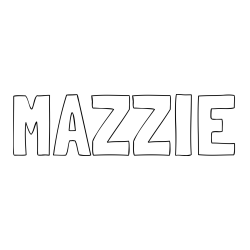 Online Created Coloring Page - MAZZIE Coloring Page
