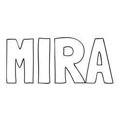 Online Created Coloring Page - MIRA Coloring Page
