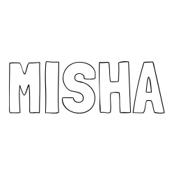 Online Created Coloring Page - MISHA Coloring Page