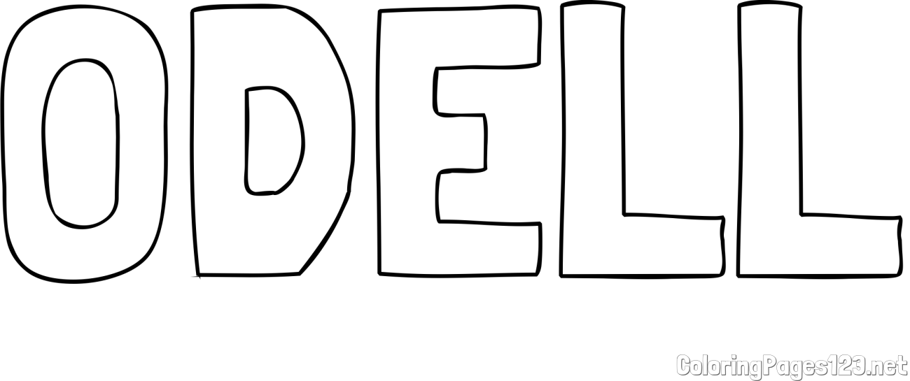 ODELL Coloring Page