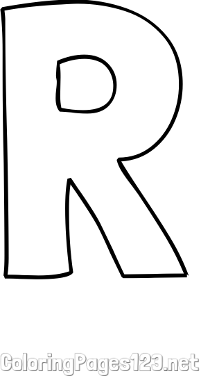 R Coloring Page