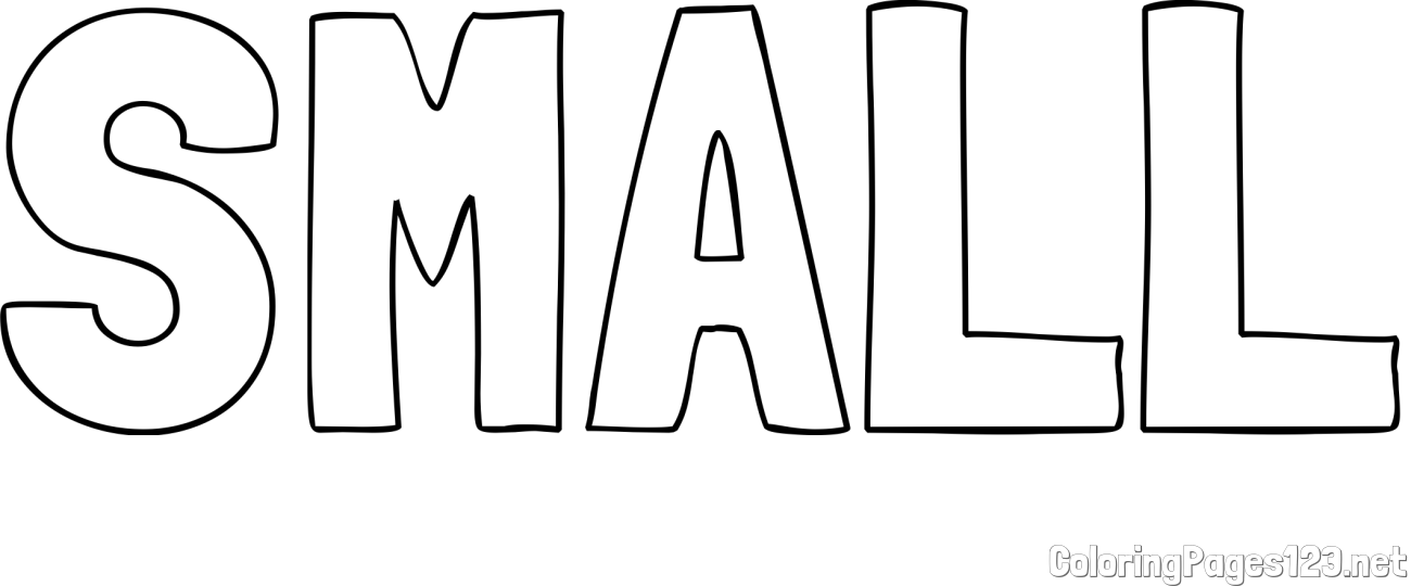 SMALL Coloring Page