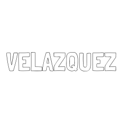 Online Created Coloring Page - VELAZQUEZ Coloring Page
