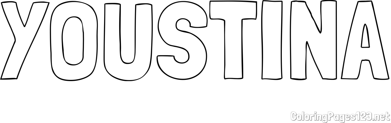 YOUSTINA Coloring Page