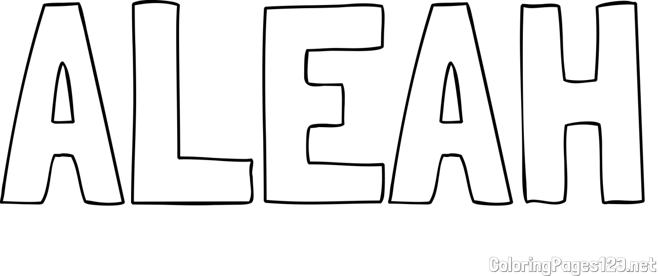 ALEAH Coloring Page