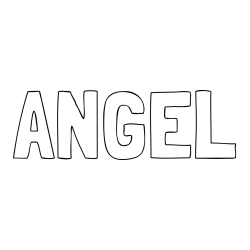Online Created Coloring Page - ANGEL Coloring Page