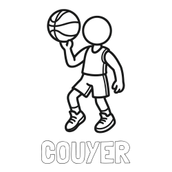 Online Created Coloring Page - COUYER Coloring Page and Children's Coloring Page of Basketball Player