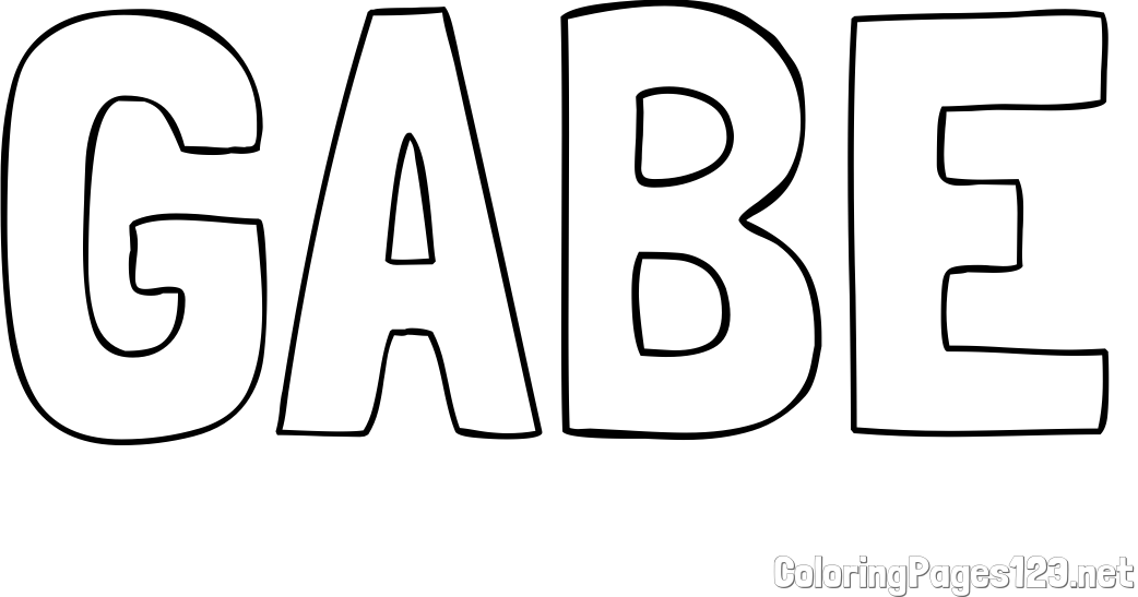 GABE Coloring Page