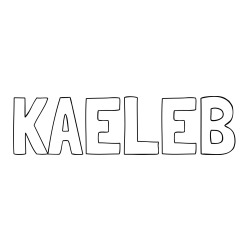 KAELEB Coloring Page