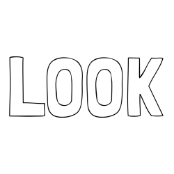 Online Created Coloring Page - LOOK Coloring Page
