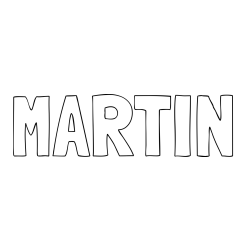 Online Created Coloring Page - MARTIN Coloring Page